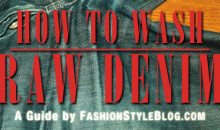 How to wash raw denim jeans