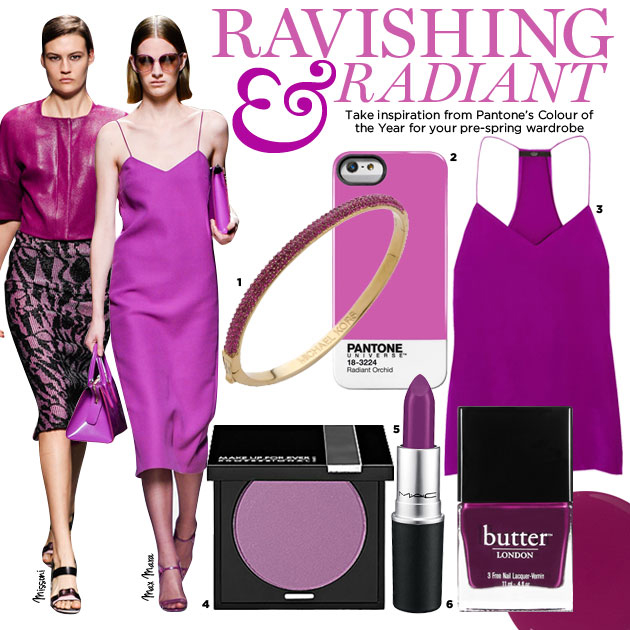 Pantone's Colour for 2014: Radiant Orchid!